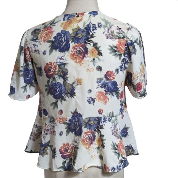 Kimchi Blue Cream Floral Vintage Top - Picture 3 of 6